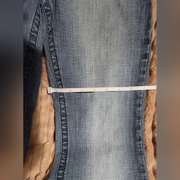 Hydraulic Bootcut Denim 9/10 SHORT Blue Jeans Y2K - Picture 5 of 6